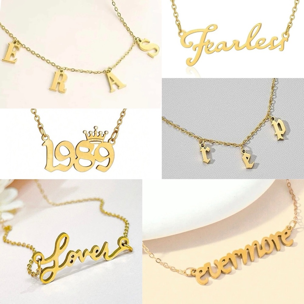 Taylor Swift Eras Necklaces - Set of 6